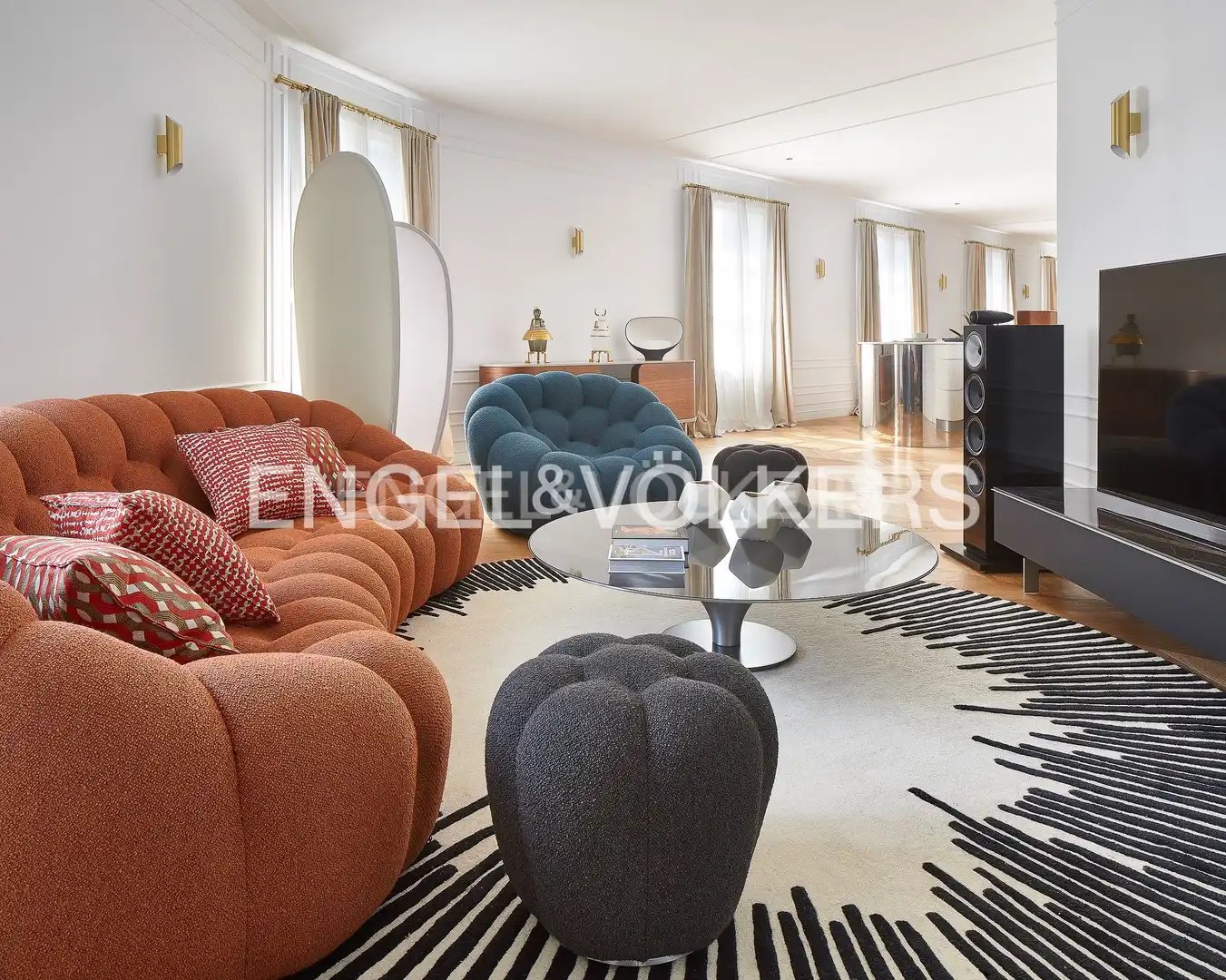 Living room of Attic for sale in Barcelona  with Air Conditioner, Heating and Parquet flooring