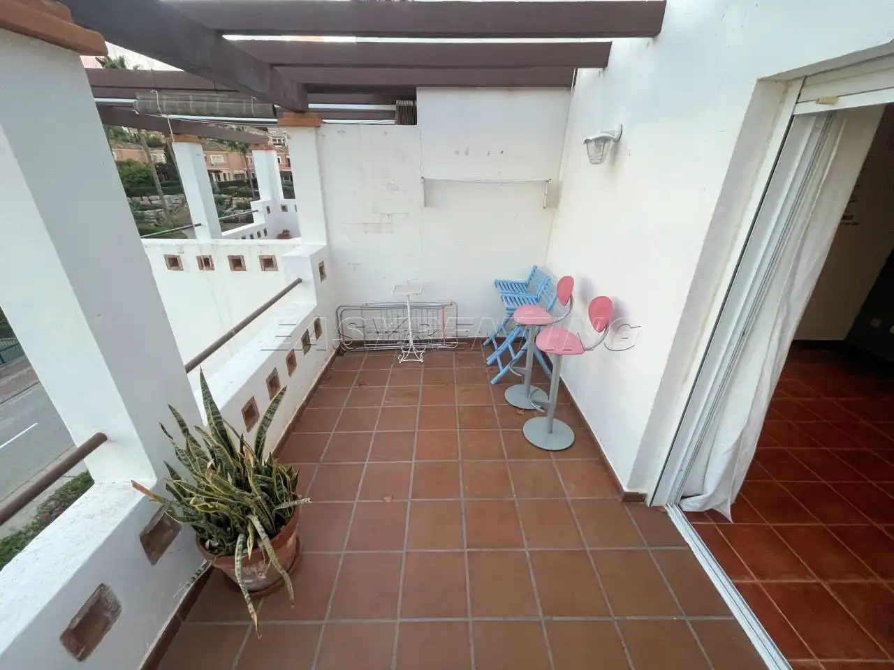 Terrassa de Apartament de lloguer en La Alcaidesa amb Terrassa, Moblat i Piscina comunitària