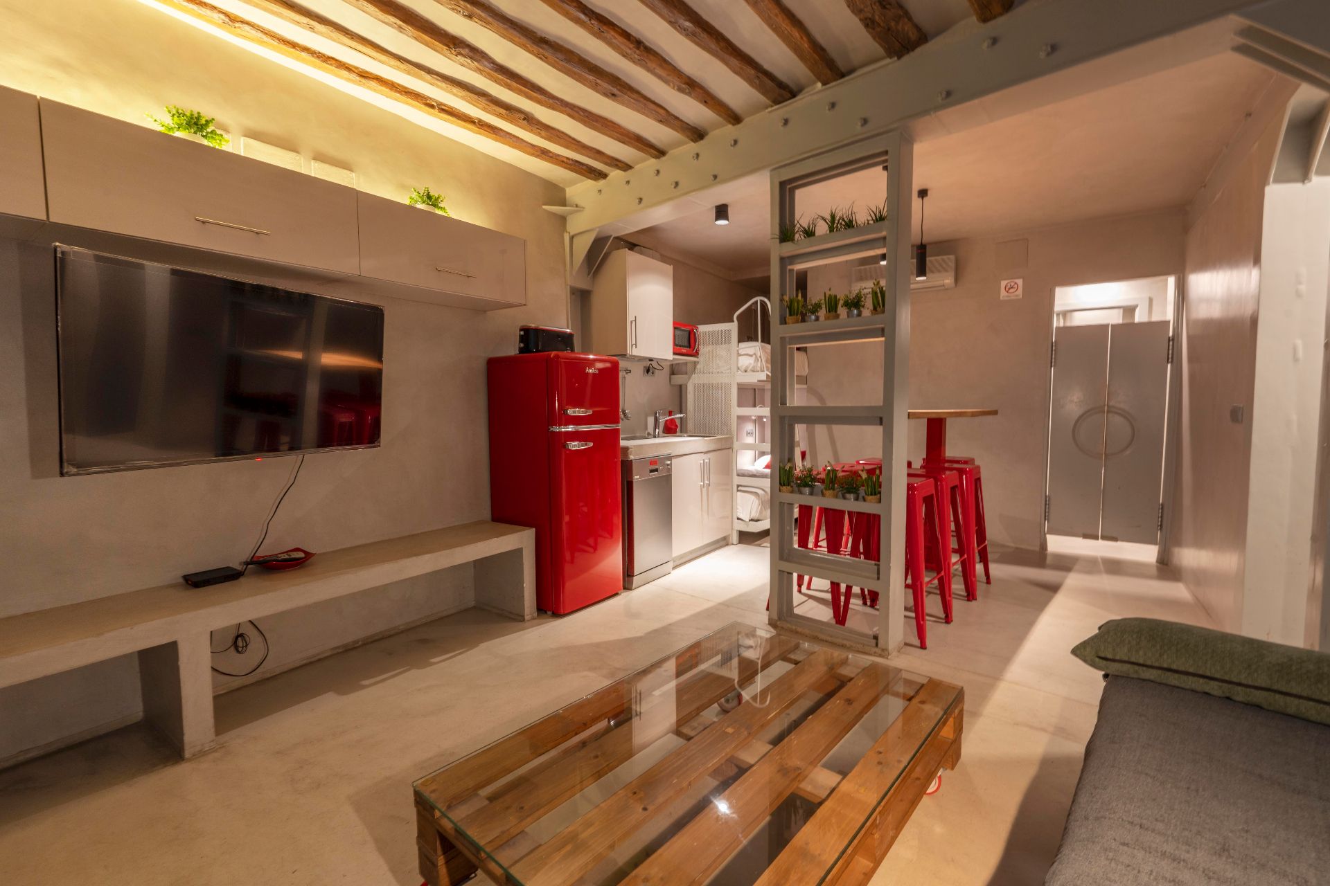 Kitchen of Flat for sale in  Madrid Capital  with Air Conditioner, Heating and Parquet flooring