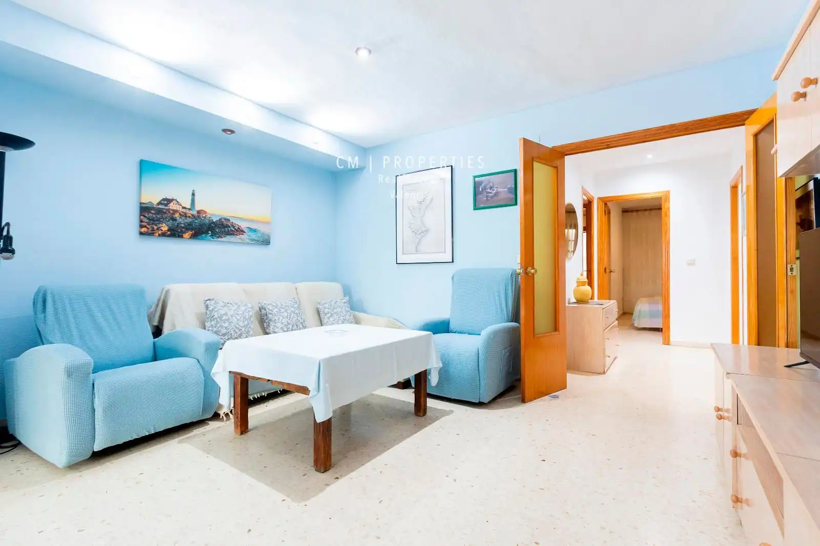 Living room of Flat for rent in Alboraya  with Air Conditioner, Heating and Terrace