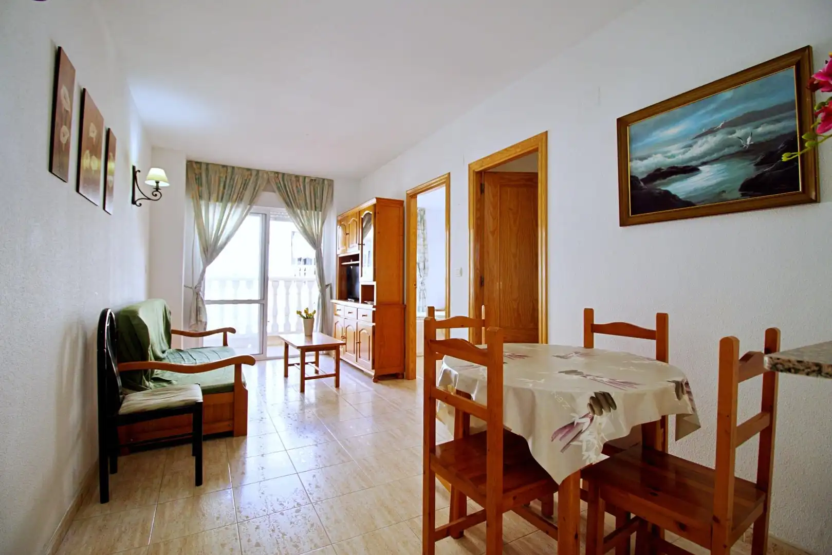Living room of Flat for sale in Torrevieja  with Terrace, Furnished and Balcony