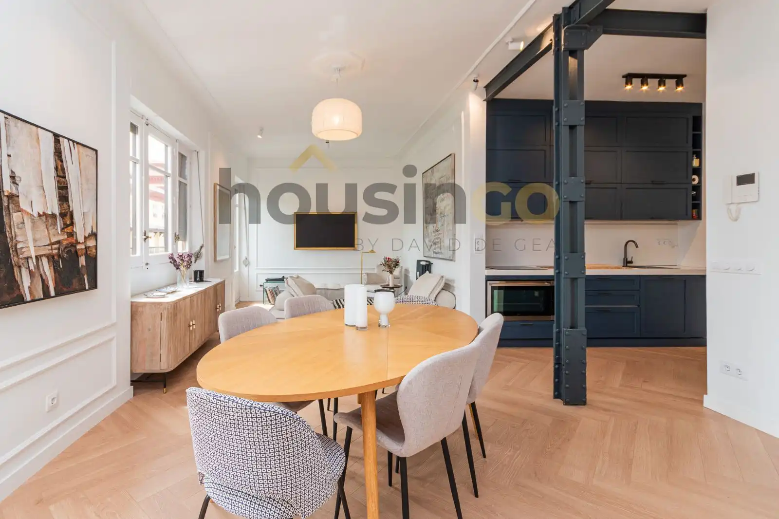 Esszimmer von Wohnung zur Miete in Madrid mit Klimaanlage, Heizung und Terrasse