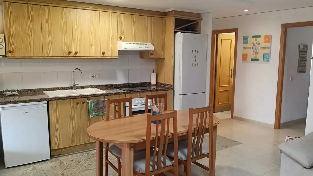 Cocina de Apartamento en venta en Xeraco con Terraza, Trastero y Amueblado