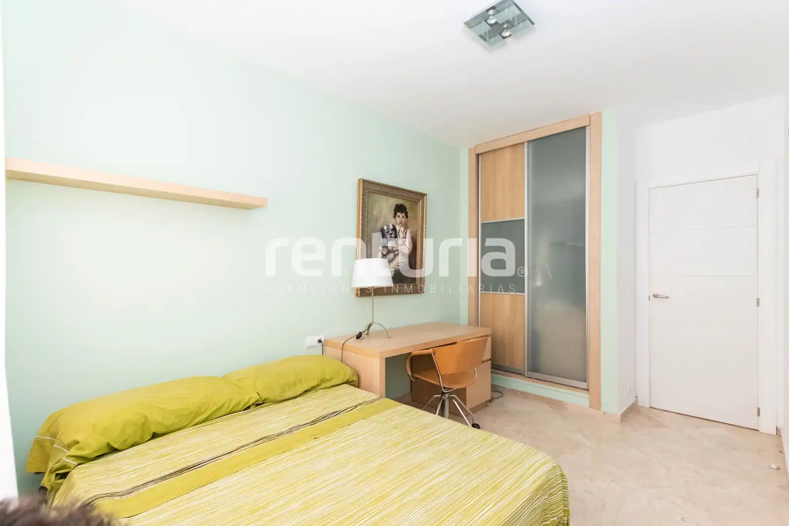 Schlafzimmer von Wohnung zum Verkauf in La Font de la Figuera mit Klimaanlage, Terrasse und Ofen