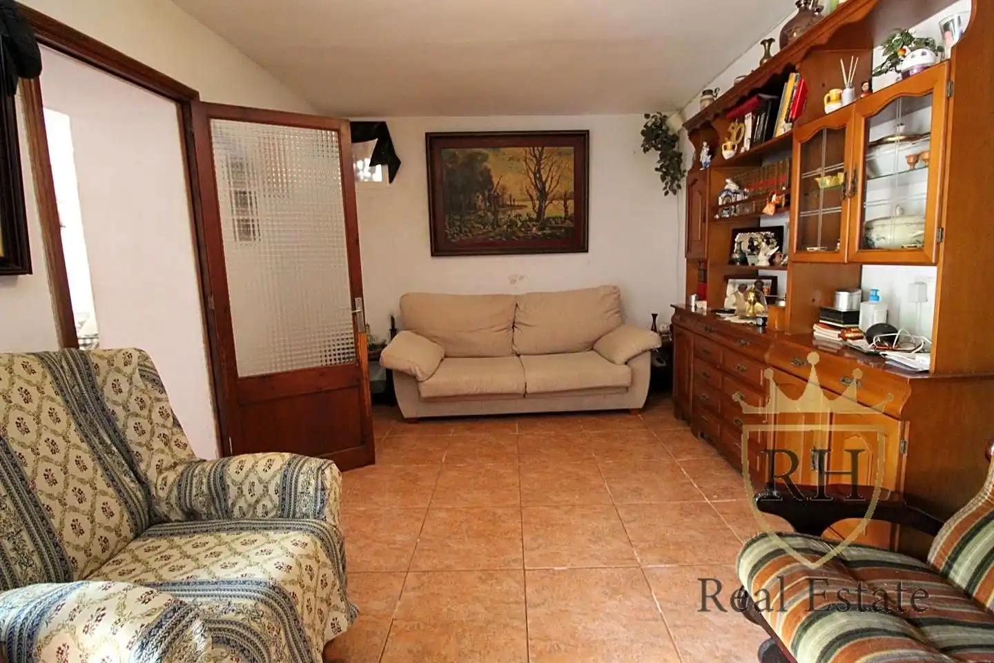 Sala d'estar de Casa o xalet en venda en Pollença amb Aire condicionat, Jardí privat i Terrassa