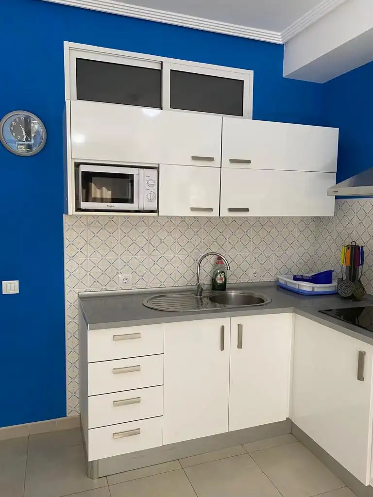 Cocina de Piso de alquiler en Roquetas de Mar con Aire acondicionado, Calefacción y Terraza