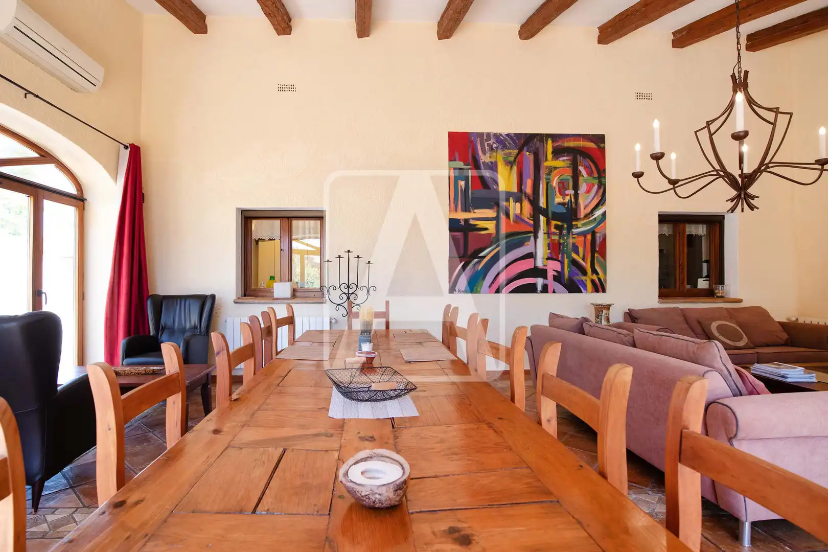 Comedor de Finca rústica en venta en Benissa con Aire acondicionado, Calefacción y Jardín privado