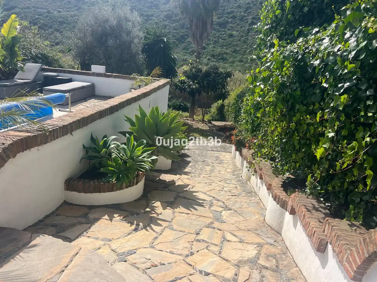 Jardí de Finca rústica en venda en Manilva amb Aire condicionat, Jardí privat i Terrassa