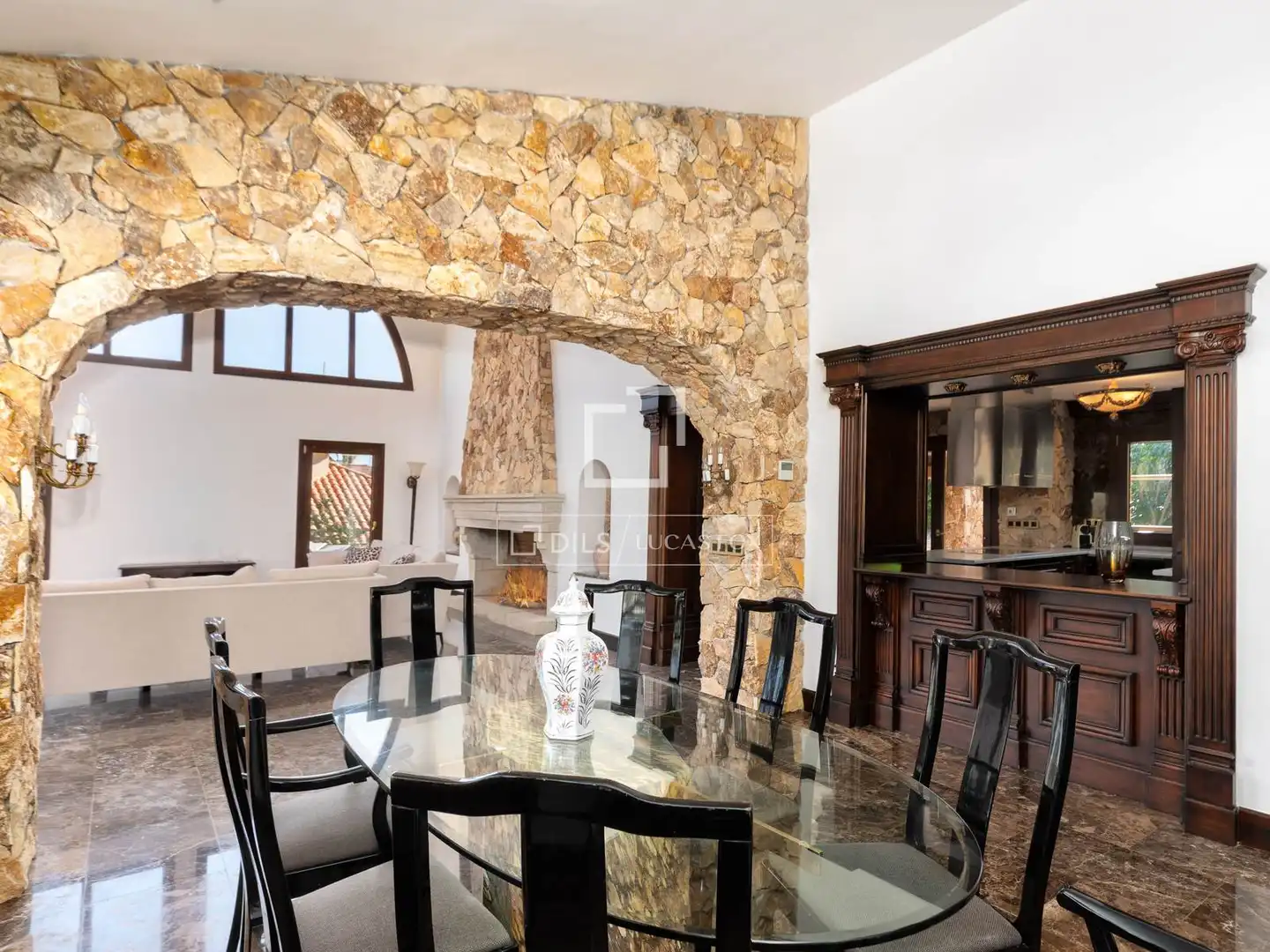 Comedor de Casa o chalet en venta en Blanes con Aire acondicionado, Calefacción y Jardín privado
