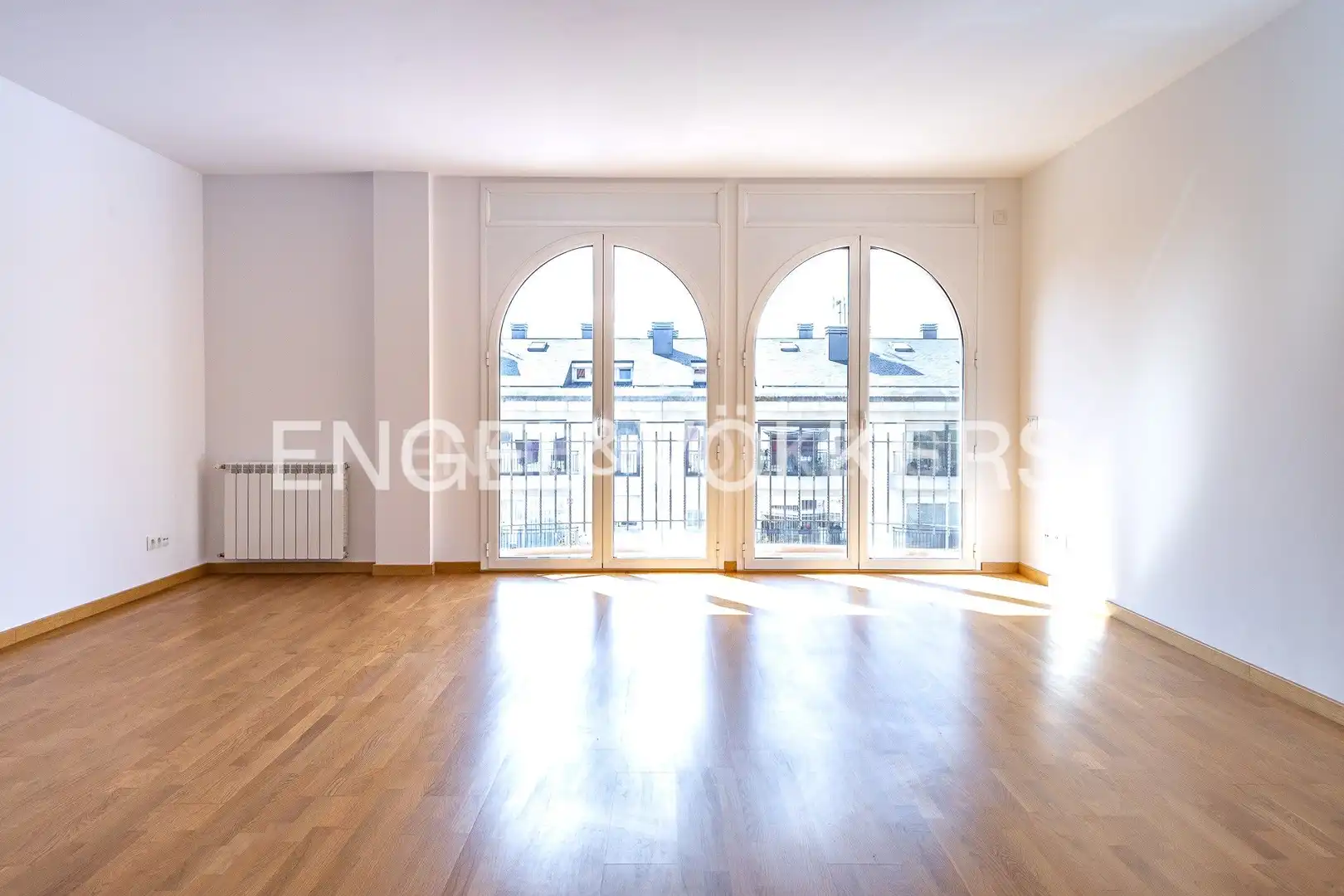 Sala d'estar de Àtic en venda en Sant Quirze del Vallès amb Calefacció, Parquet i Terrassa