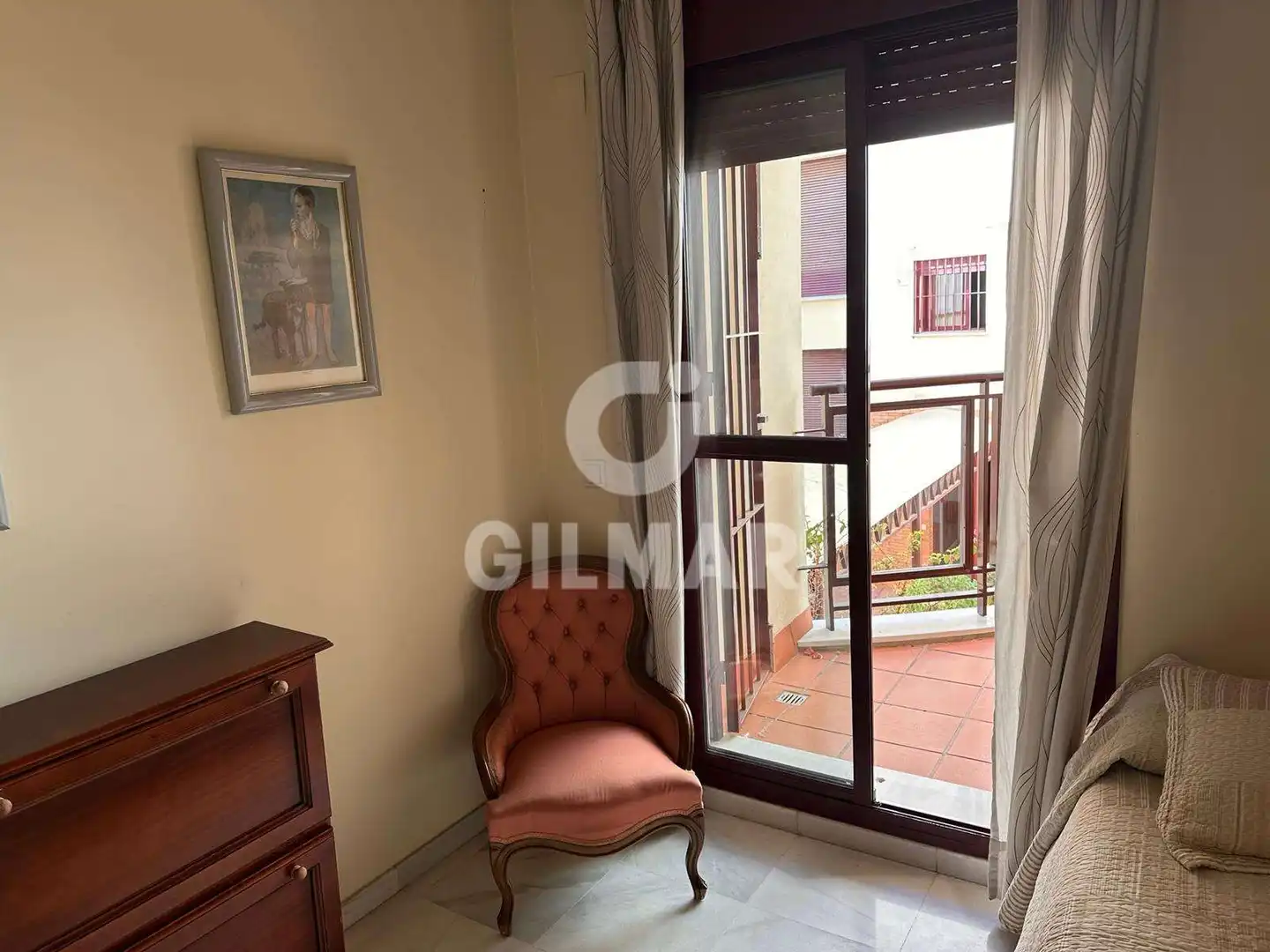 Bedroom of Flat for rent in Sevilla  with Air Conditioner, Heating and Terrace