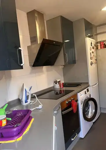 Kitchen of Flat for sale in San Leonardo de Yagüe  with Heating, Parquet flooring and Furnished
