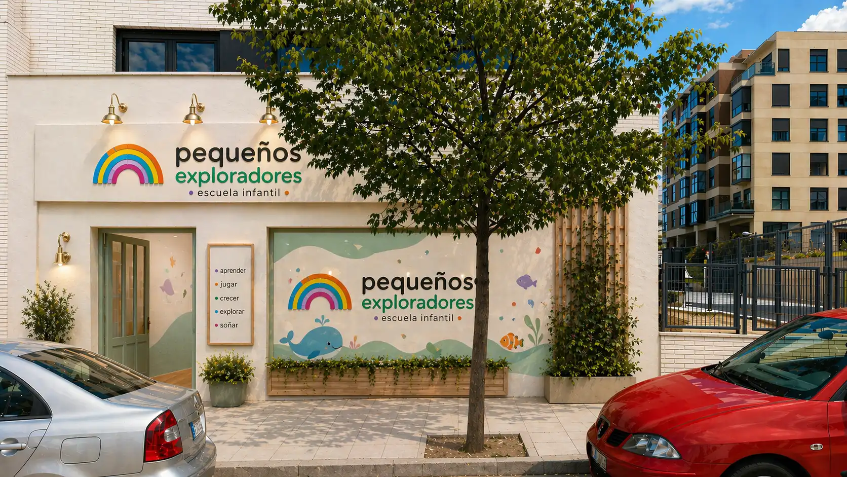 Vista exterior de Local de lloguer en Madrid amb Terrassa