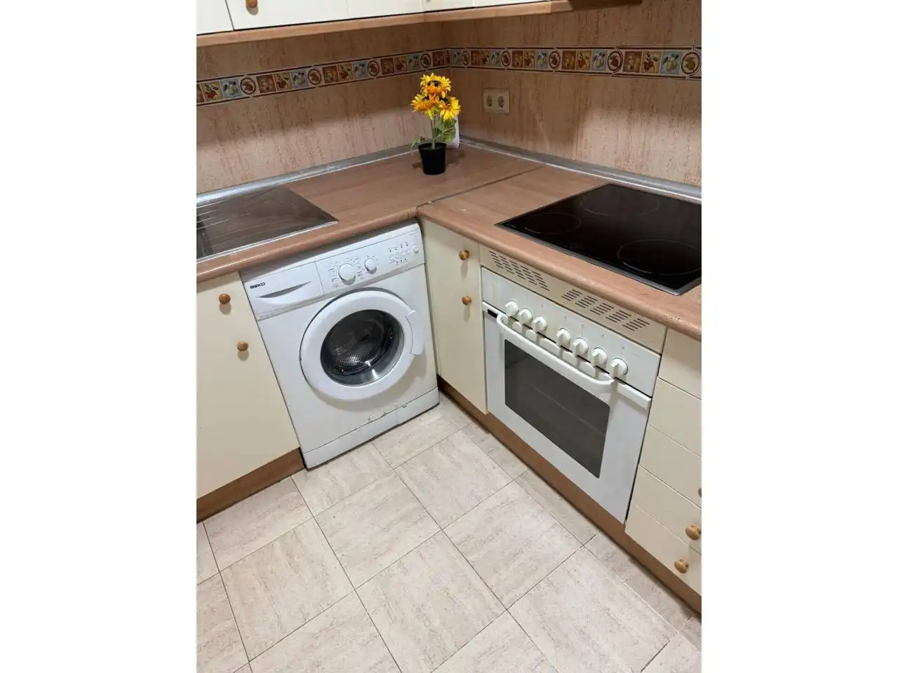Cocina de Piso de alquiler en Ocaña con Aire acondicionado, Calefacción y Jardín privado