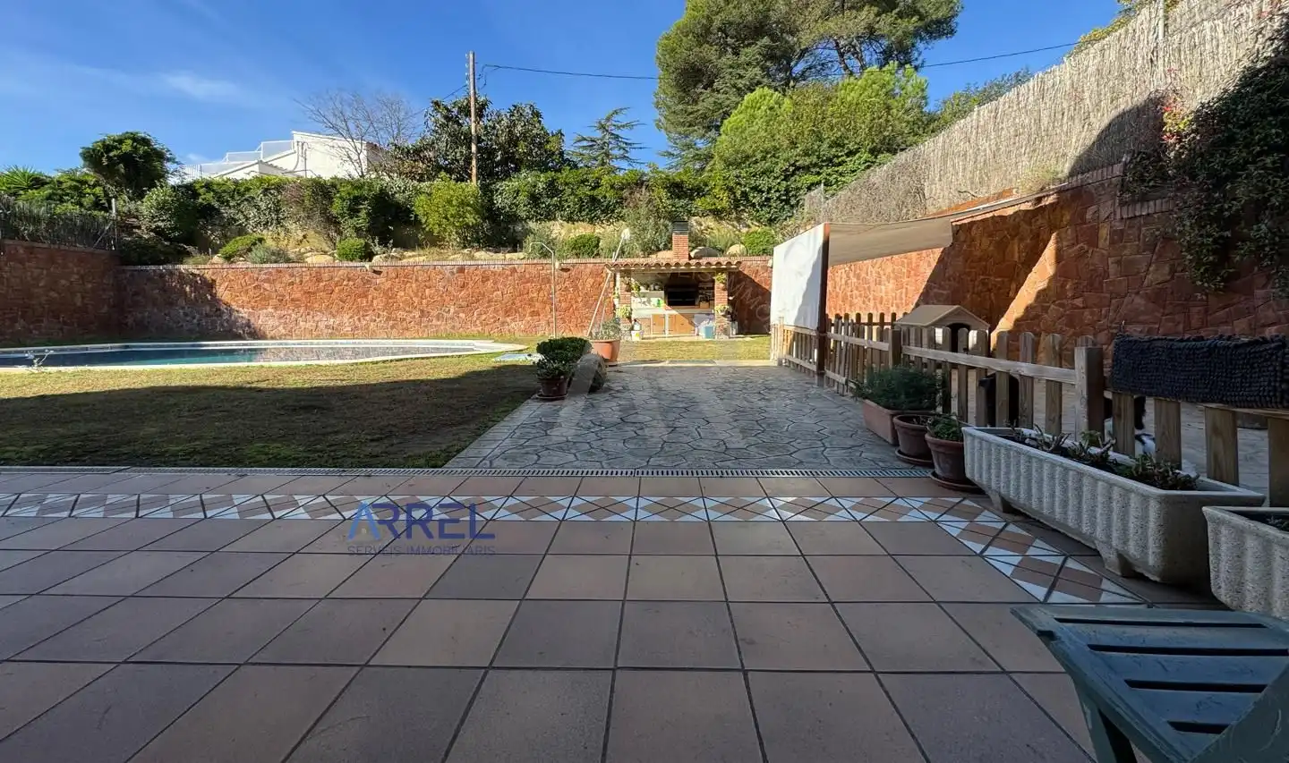 Jardín de Casa o chalet en venta en Vallromanes con Jardín privado, Terraza y Piscina