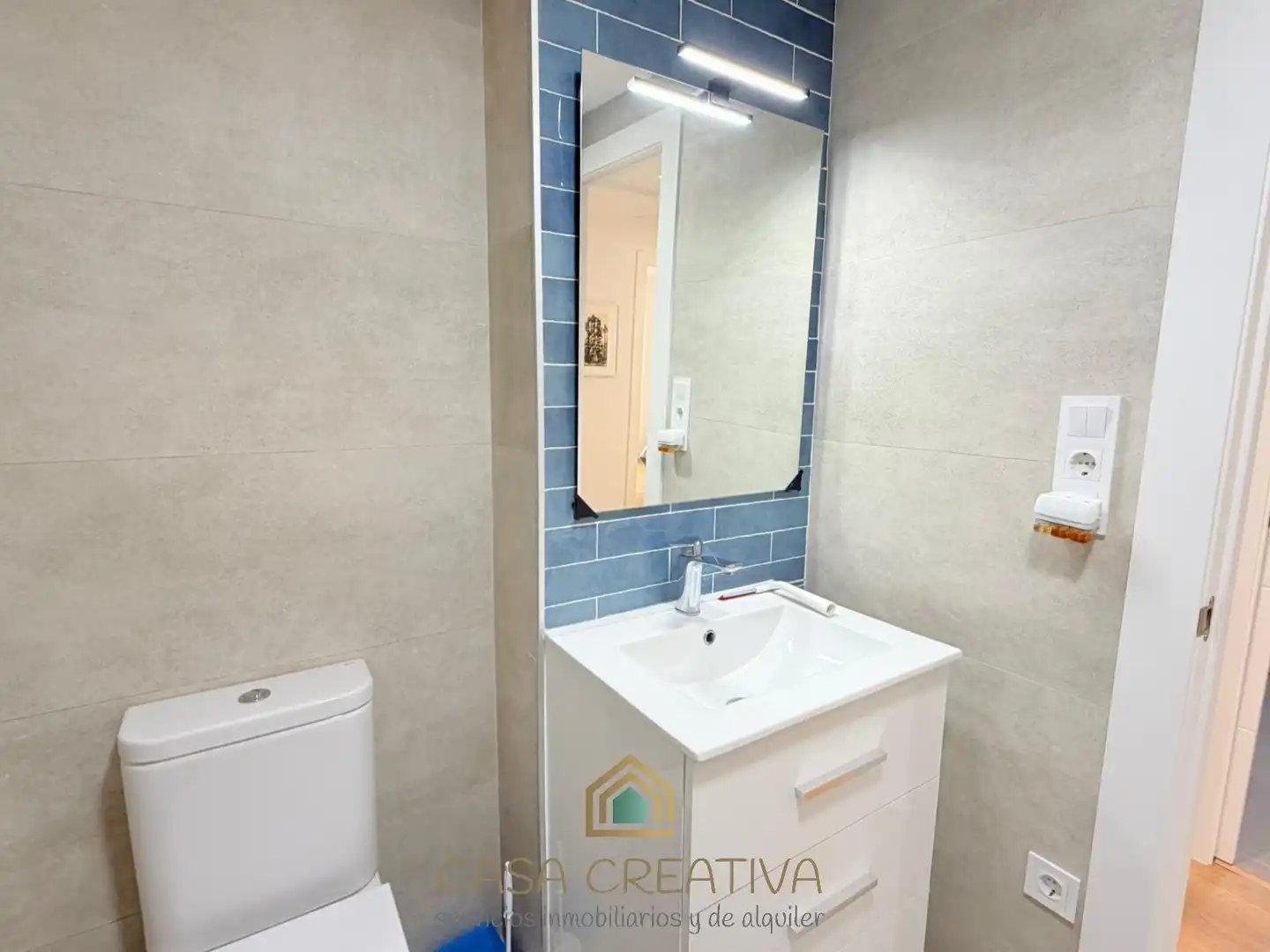 Baño de Piso de alquiler en Valencia con Aire acondicionado, Calefacción y Terraza