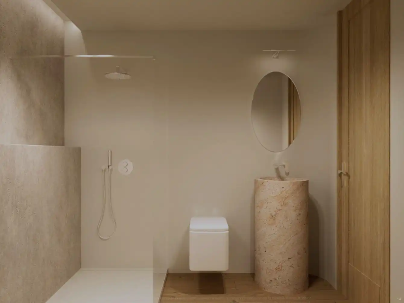 Badezimmer von Wohnung zum Verkauf in Moncofa mit Klimaanlage