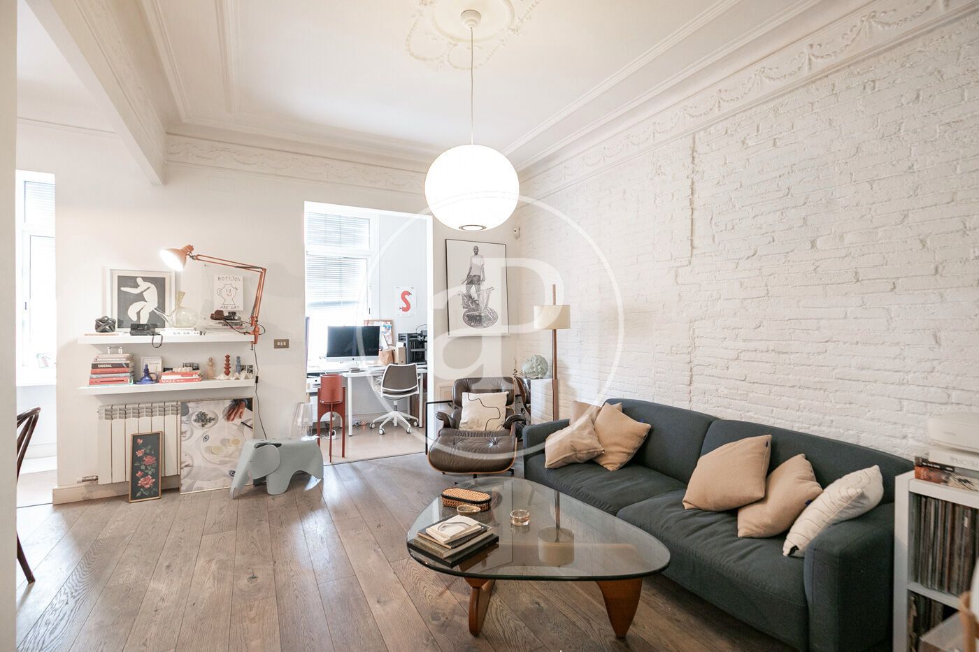 Wohnzimmer von Wohnung zum Verkauf in  Barcelona Capital mit Klimaanlage, Heizung und Abstellraum