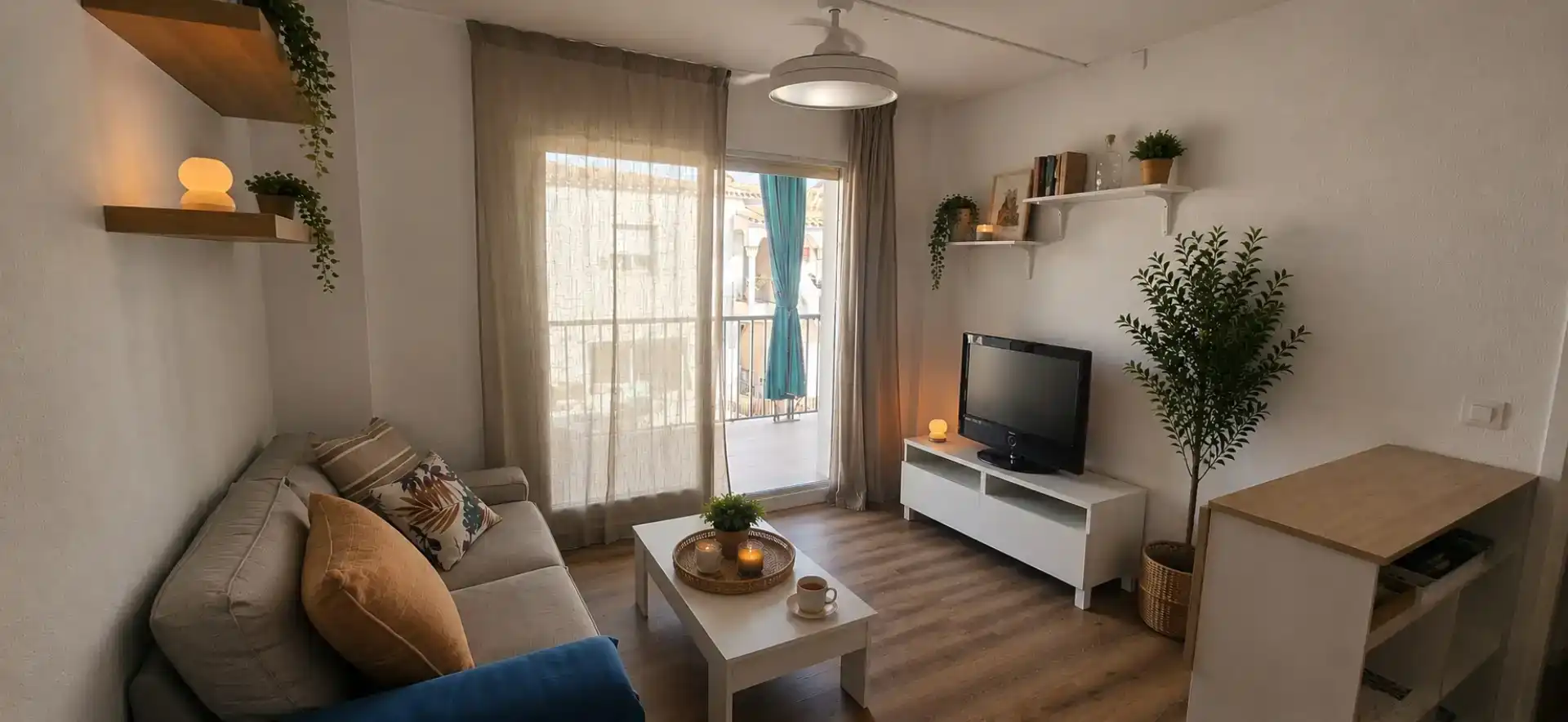 Sala de estar de Piso en venta en Empuriabrava con Balcón