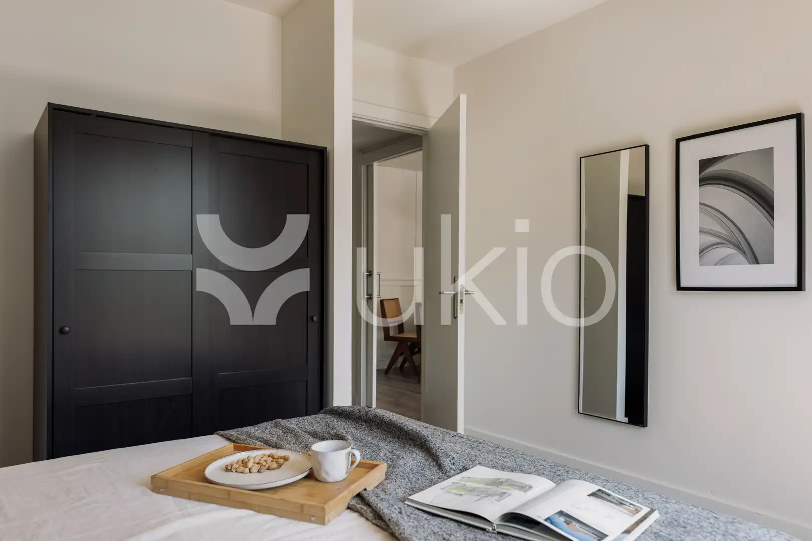 Bedroom of Apartments for rent in Barcelona  with Air Conditioner, Heating and Parquet flooring