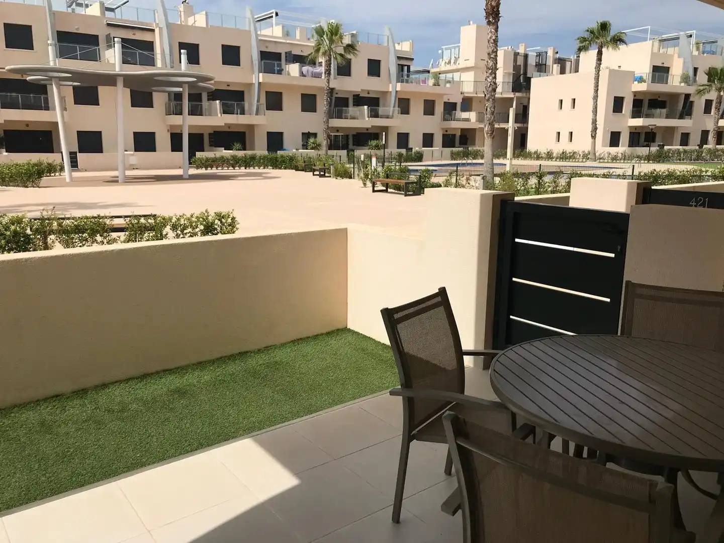 Terraza de Planta baja en venta en Pilar de la Horadada con Aire acondicionado, Terraza y Piscina
