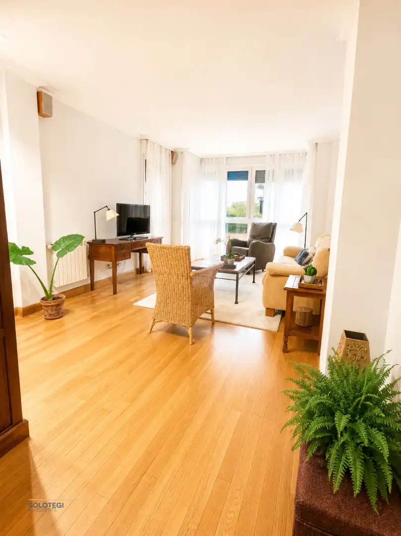 Living room of Flat for rent in Usurbil  with Heating, Terrace and Furnished