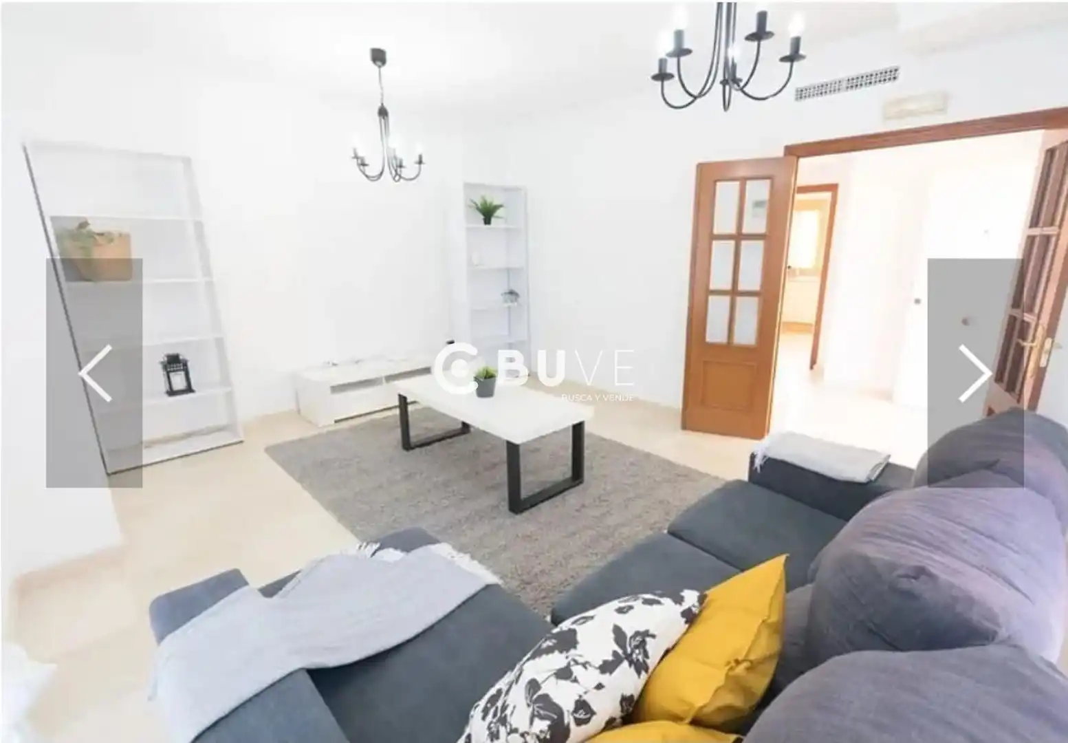 Sala d'estar de Casa adosada de lloguer en Rota amb Aire condicionat, Calefacció i Jardí privat