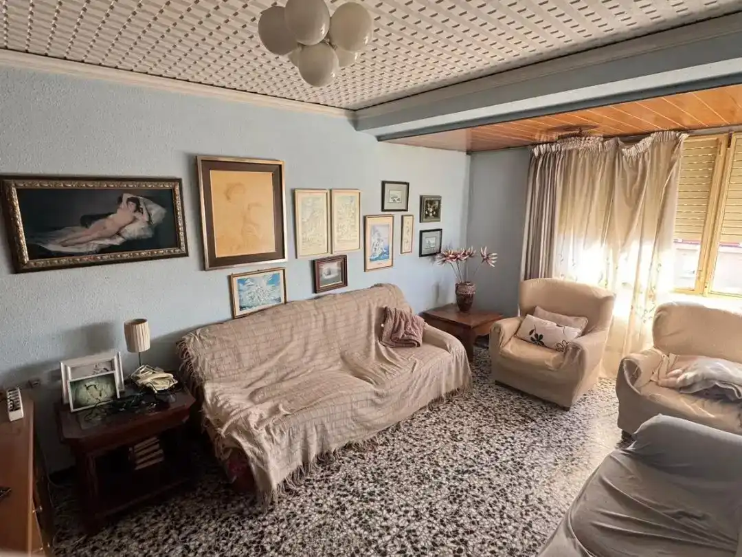 Sala d'estar de Pis en venda en Alzira amb Moblat i Balcó
