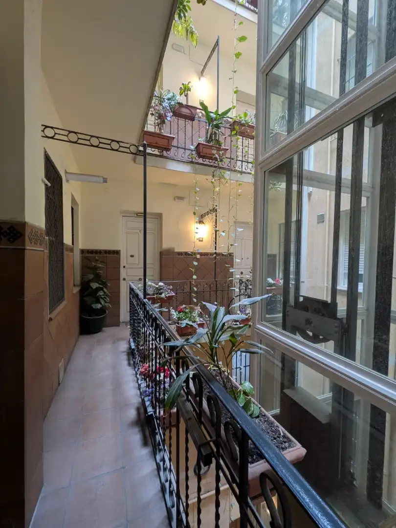Terraza de Estudio de alquiler en Madrid con Amueblado