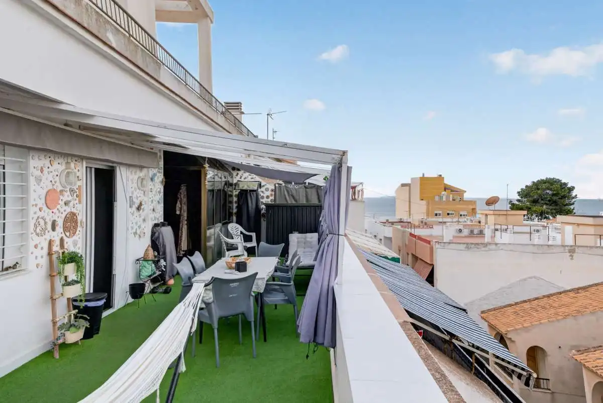 Terraza de Ático en venta en San Pedro del Pinatar con Terraza, Trastero y Amueblado