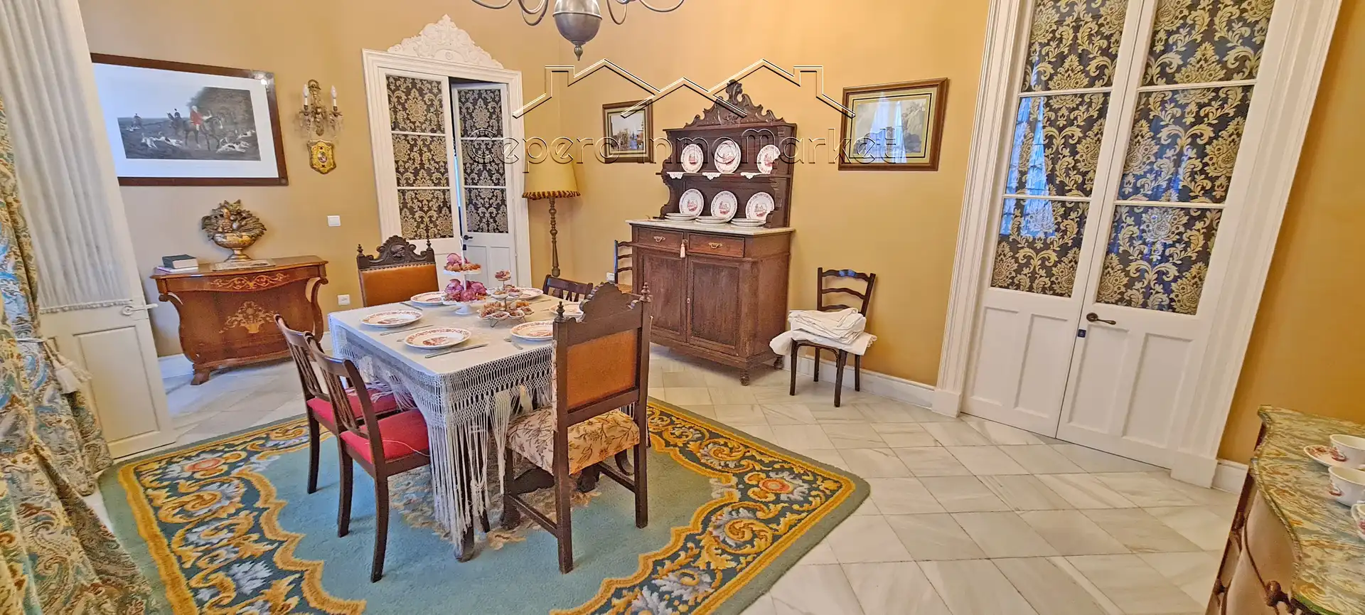 Comedor de Casa o chalet en venta en Jerez de la Frontera con Aire acondicionado, Terraza y Alarma