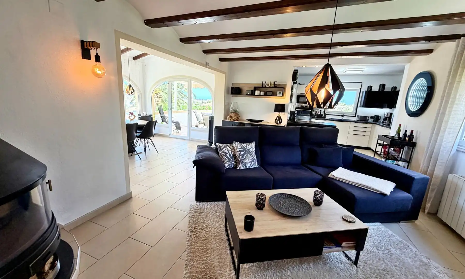 Sala de estar de Casa o chalet en venta en Dénia con Aire acondicionado, Calefacción y Jardín privado