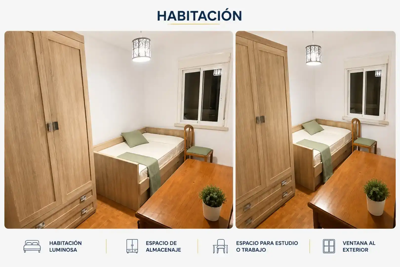 Bedroom of Flat for rent in Mérida  with Parquet flooring, Furnished and Balcony
