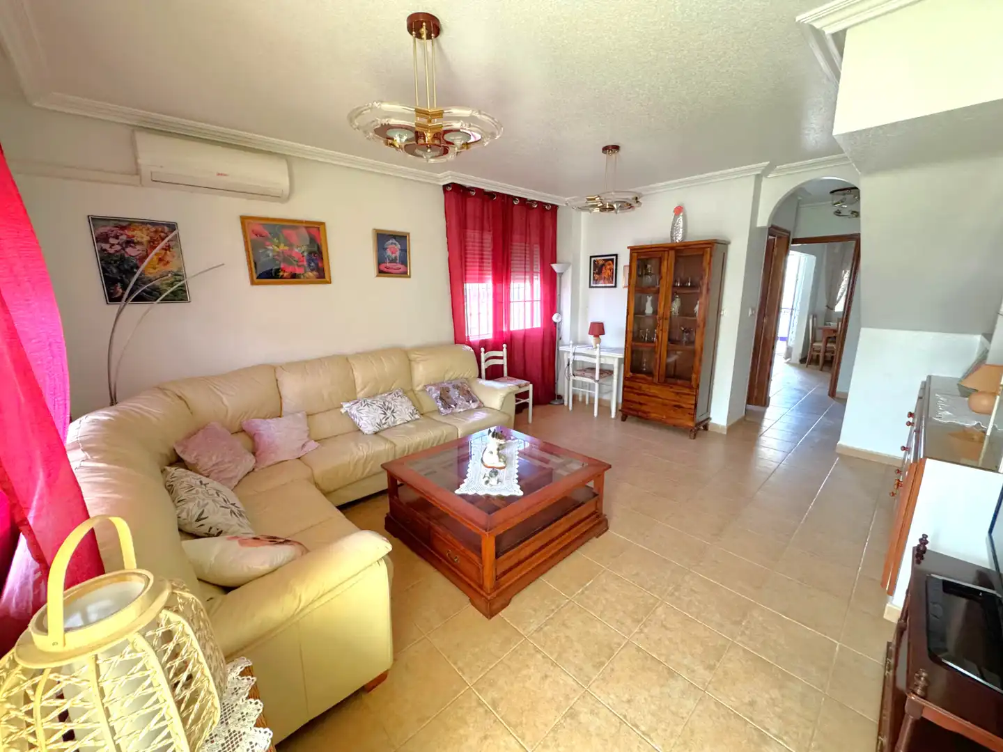Sala de estar de Casa o chalet en venta en San Pedro del Pinatar con Aire acondicionado, Terraza y Amueblado
