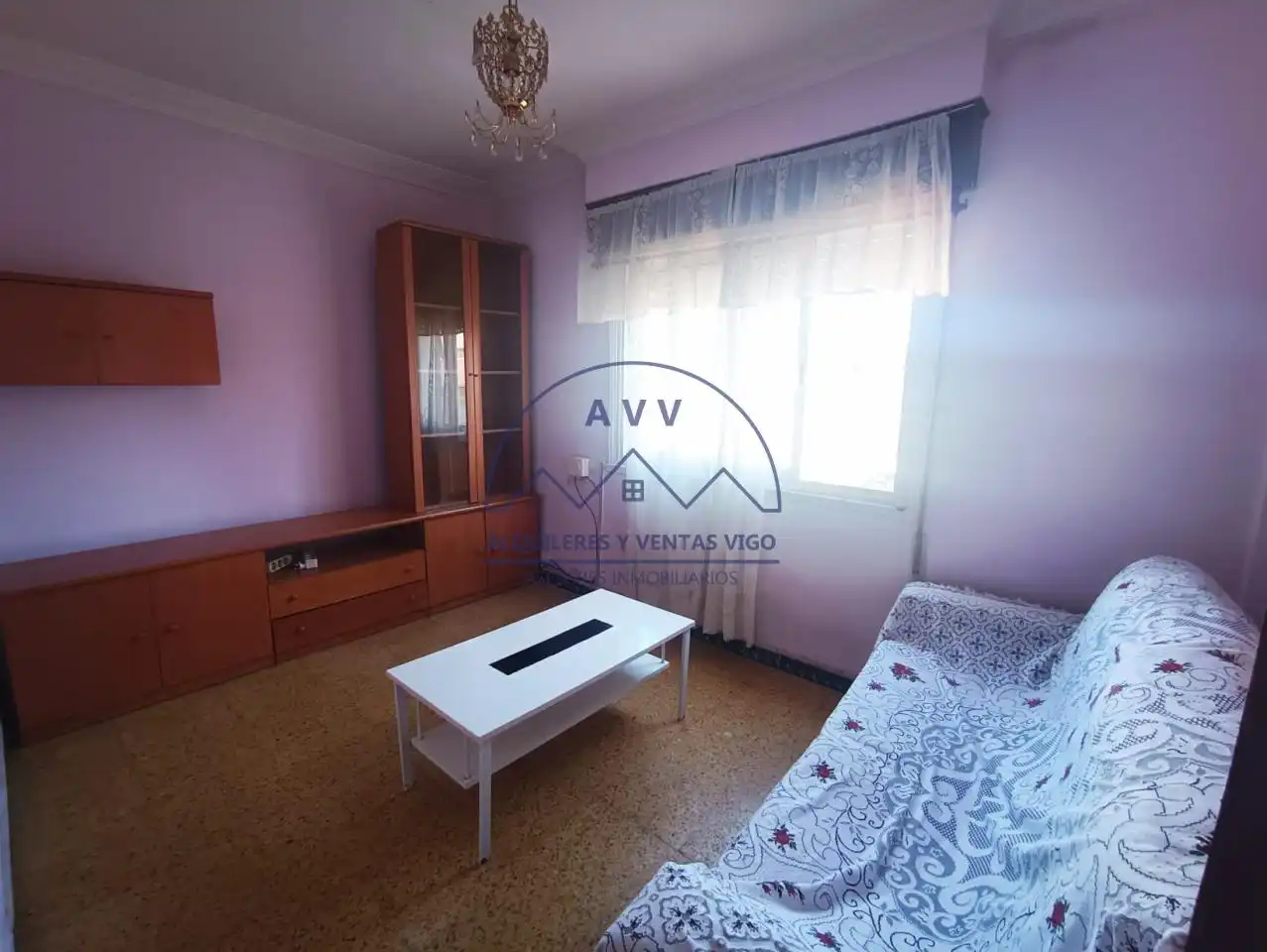 Living room of Flat for sale in Vigo   with Parquet flooring and Furnished