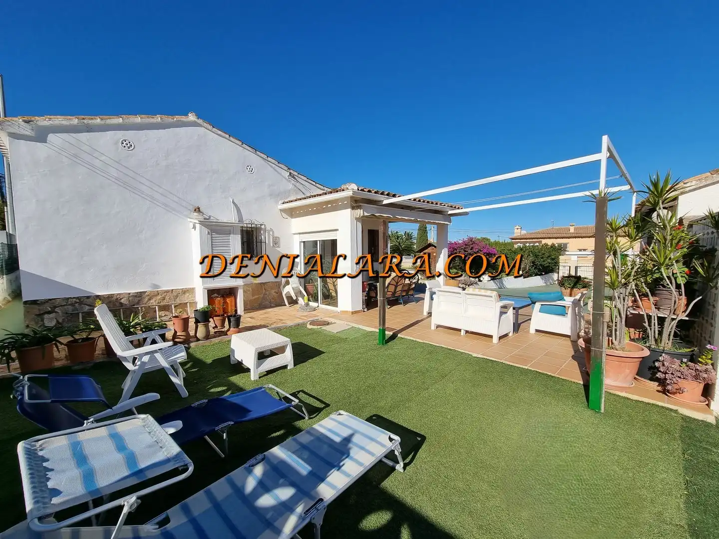 Garden of Houses for sale in Dénia  with Air Conditioner, Private garden and Terrace