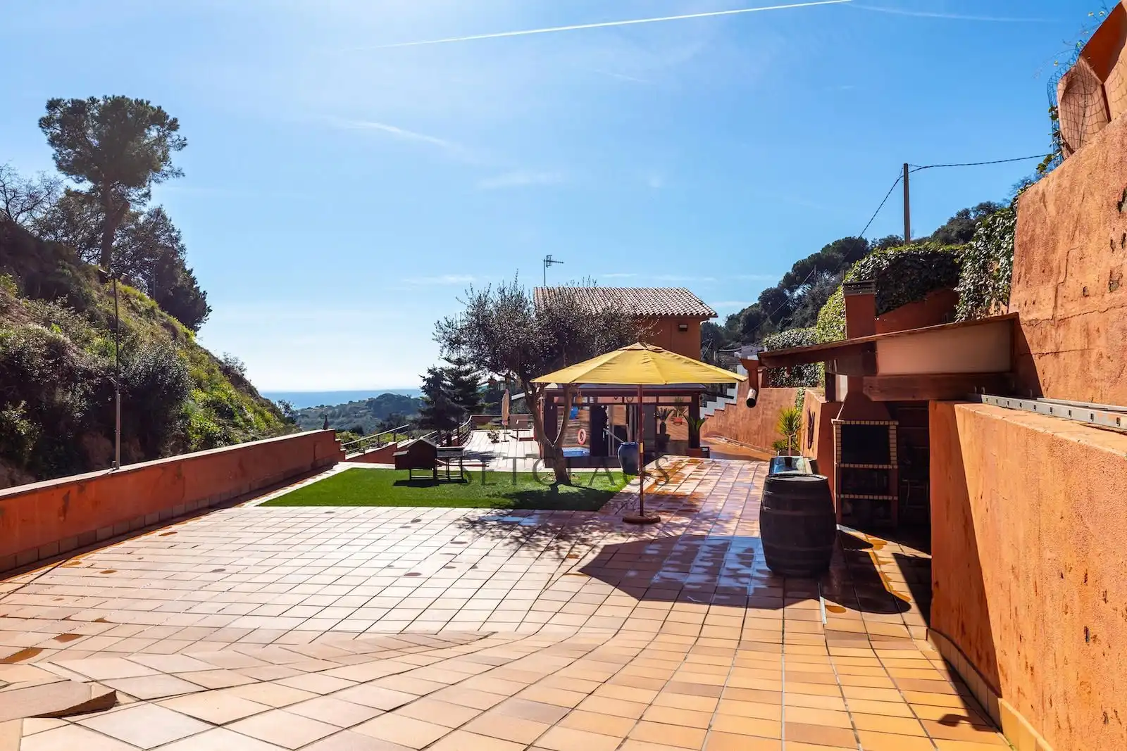 Terraza de Casa o chalet en venta en Teià con Aire acondicionado, Calefacción y Jardín privado