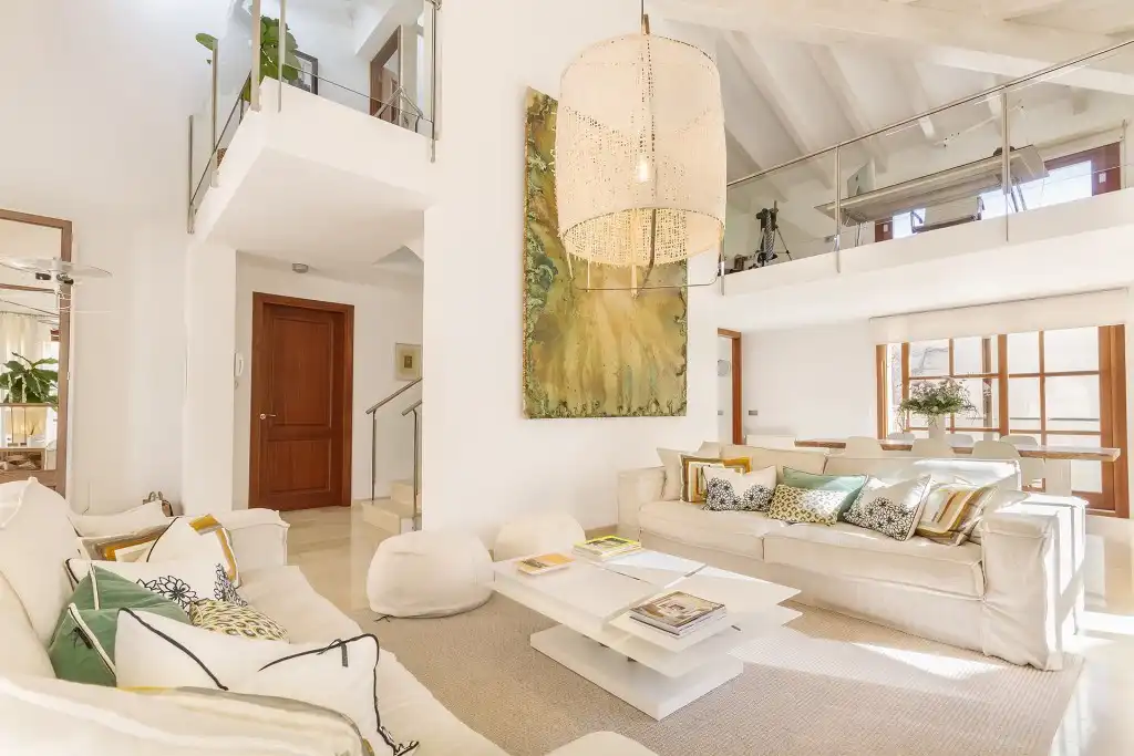 Living room of Country homes for sale in Pollença  with Air Conditioner, Heating and Private garden
