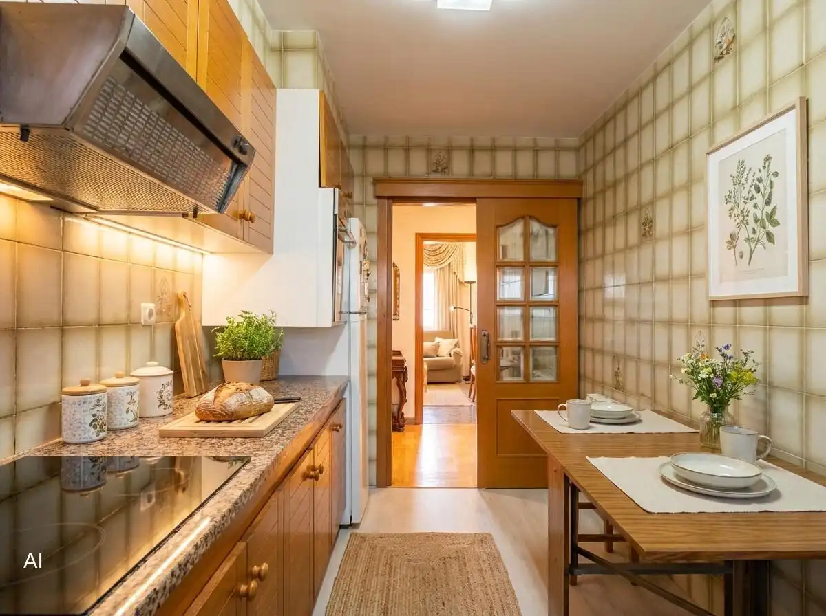 Kitchen of Attic for sale in Caldes de Montbui  with Heating and Terrace