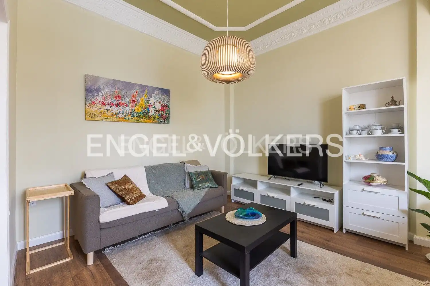 Sala d'estar de Pis de lloguer en Valencia amb Aire condicionat, Calefacció i Parquet