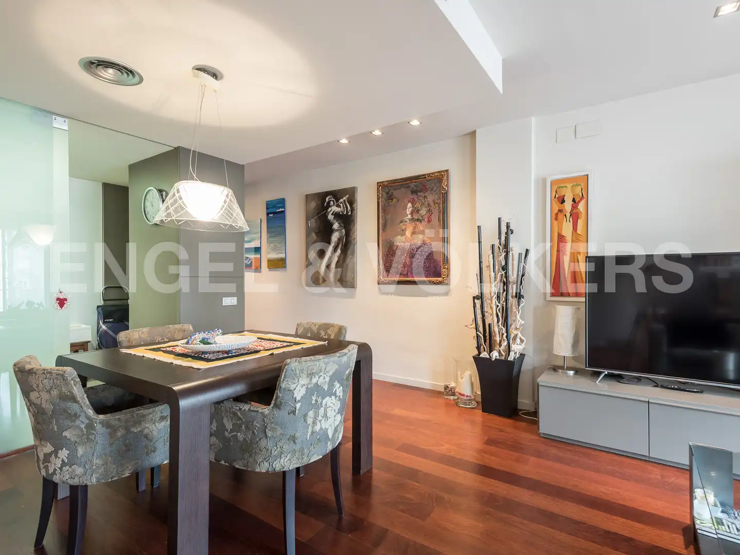 Esszimmer von Wohnung zum Verkauf in Barcelona mit Klimaanlage, Heizung und Terrasse