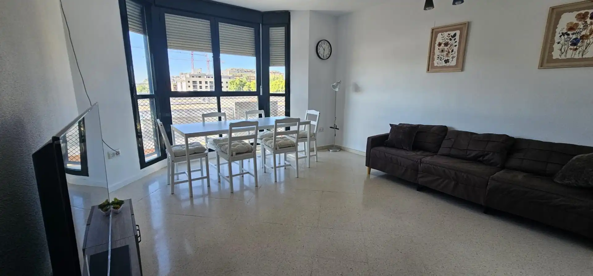 Wohnzimmer von Wohnung zur Miete in Badajoz mit Klimaanlage und Heizung