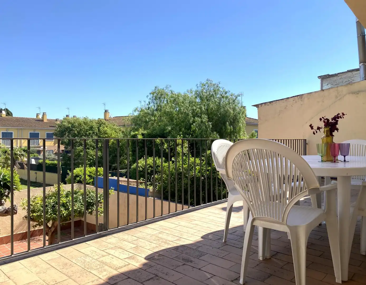 Terraza de Casa adosada en venta en Sant Pere Pescador con Aire acondicionado, Jardín privado y Terraza