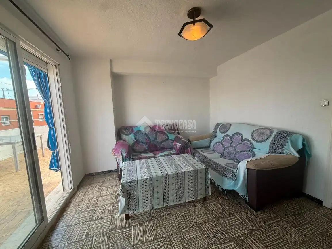 Sala de estar de Ático en venta en Alicante / Alacant con Terraza