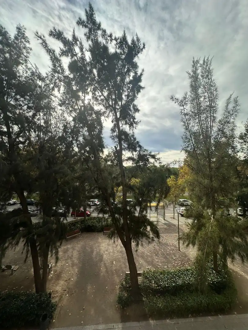 Vista exterior de Piso en venta en Cornellà de Llobregat con Calefacción, Jardín privado y Balcón