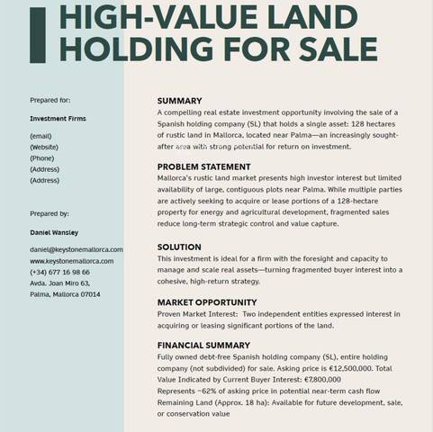 Terreno en Venta en N/A en Sa Casa Blanca