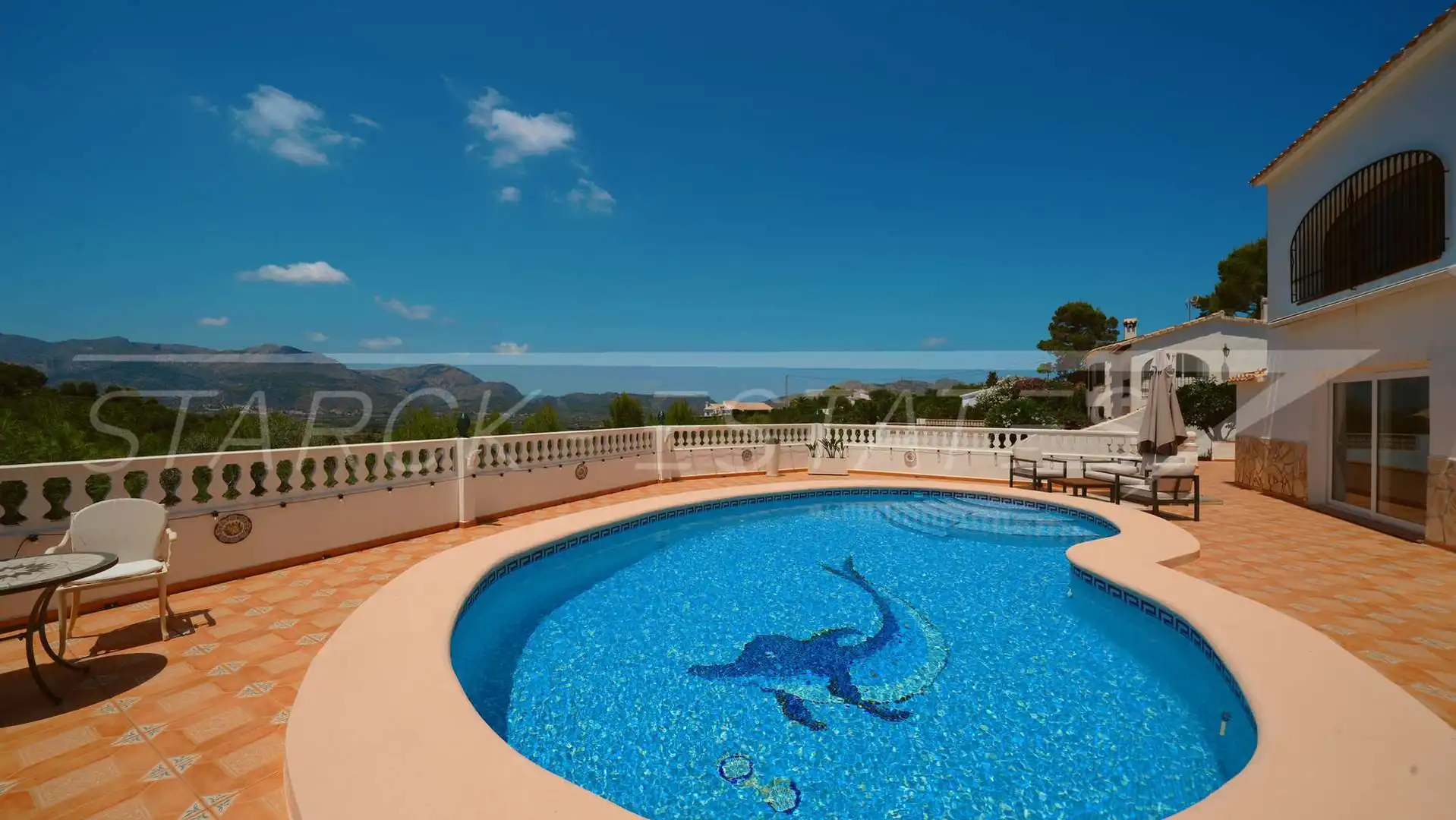 Piscina de Casa o xalet en venda en Benidoleig amb Aire condicionat, Jardí privat i Piscina