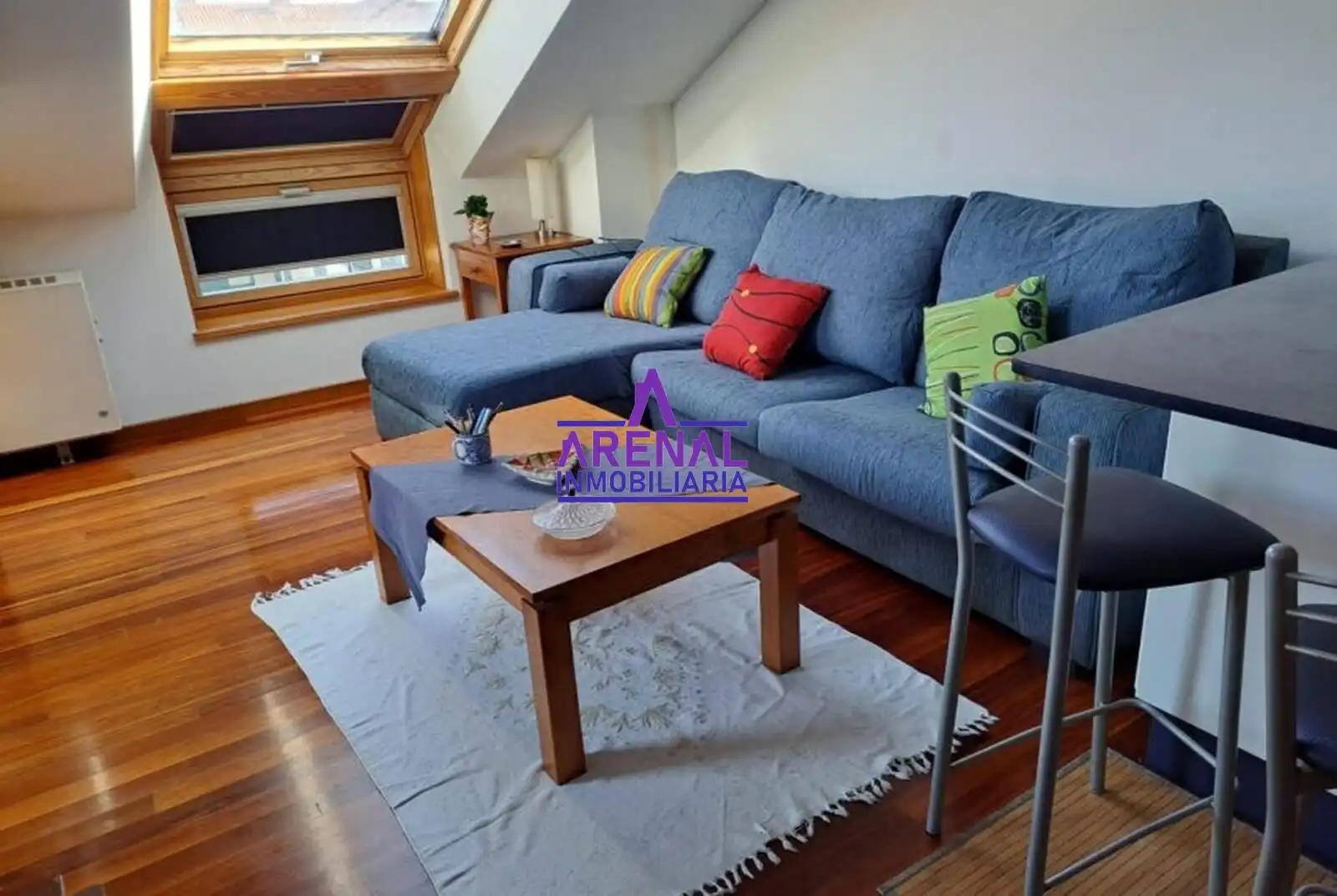 Sala de estar de Estudio en venta en A Pobra do Caramiñal con Calefacción, Terraza y Trastero