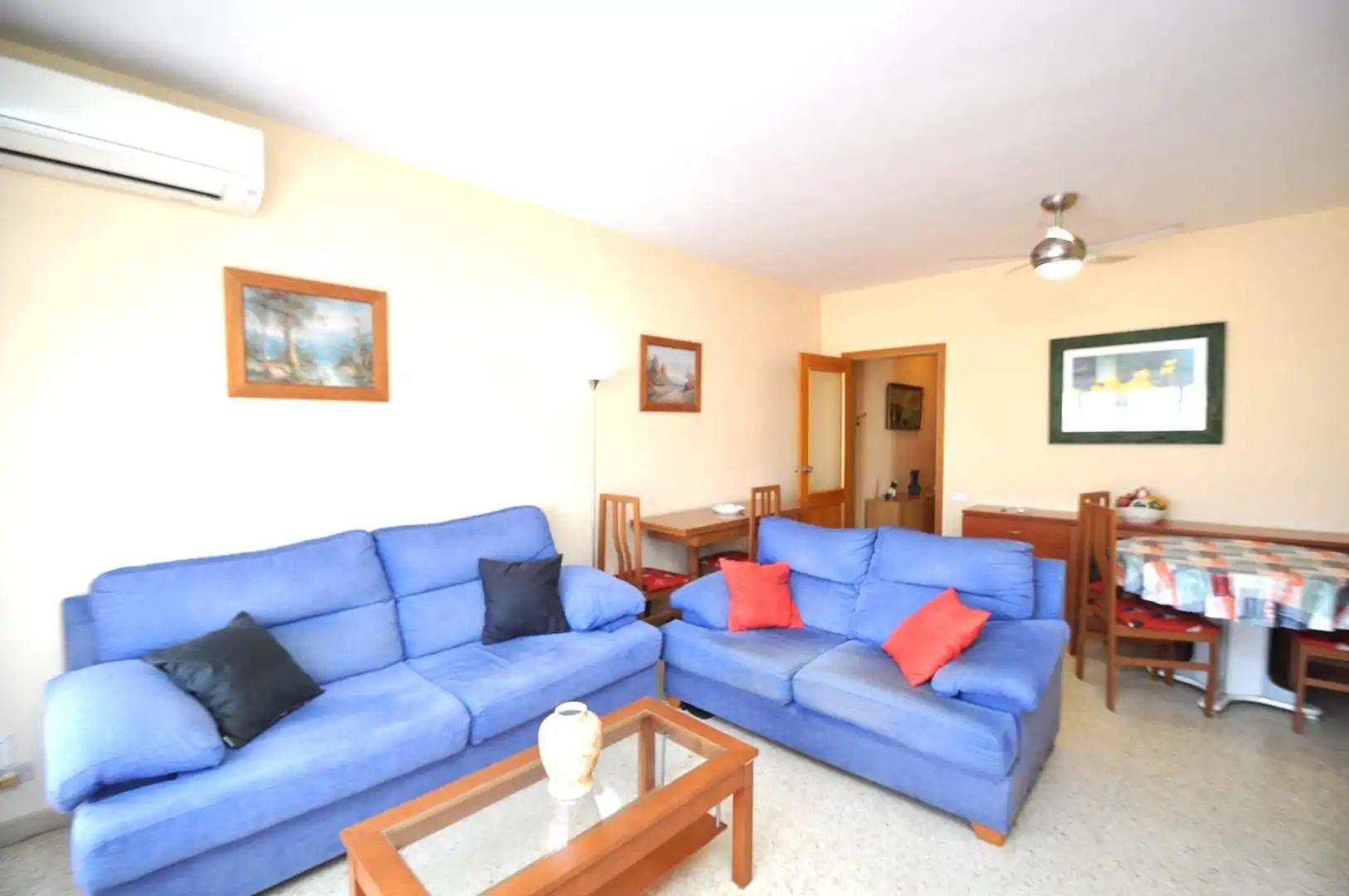 Sala d'estar de Àtic en venda en La Ràpita amb Aire condicionat i Terrassa