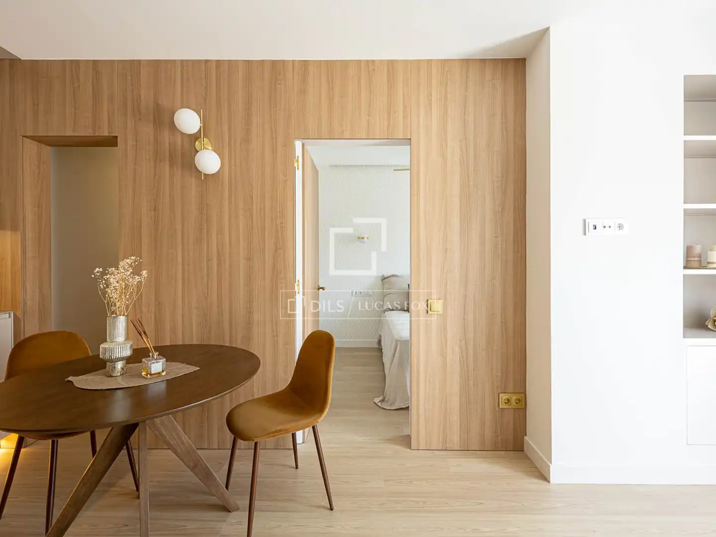 Schlafzimmer von Wohnung zur Miete in Barcelona mit Klimaanlage, Parkett und Terrasse